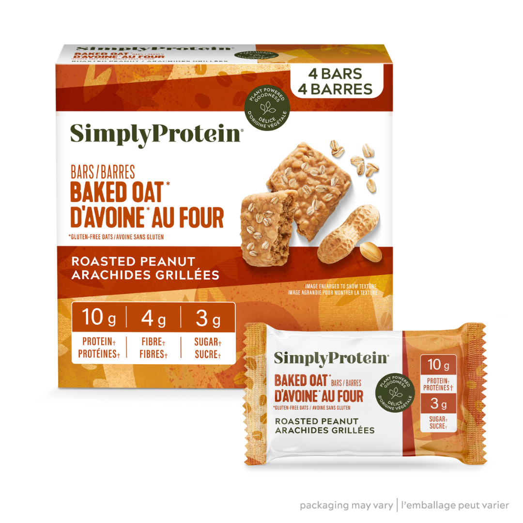 Roasted Peanut- Baked Oat Bar