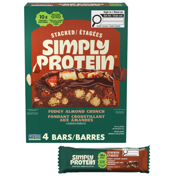 Stacked Bars - Fudgy Almond Crunch