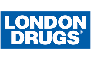 London Drugs logo with white text on a blue background
