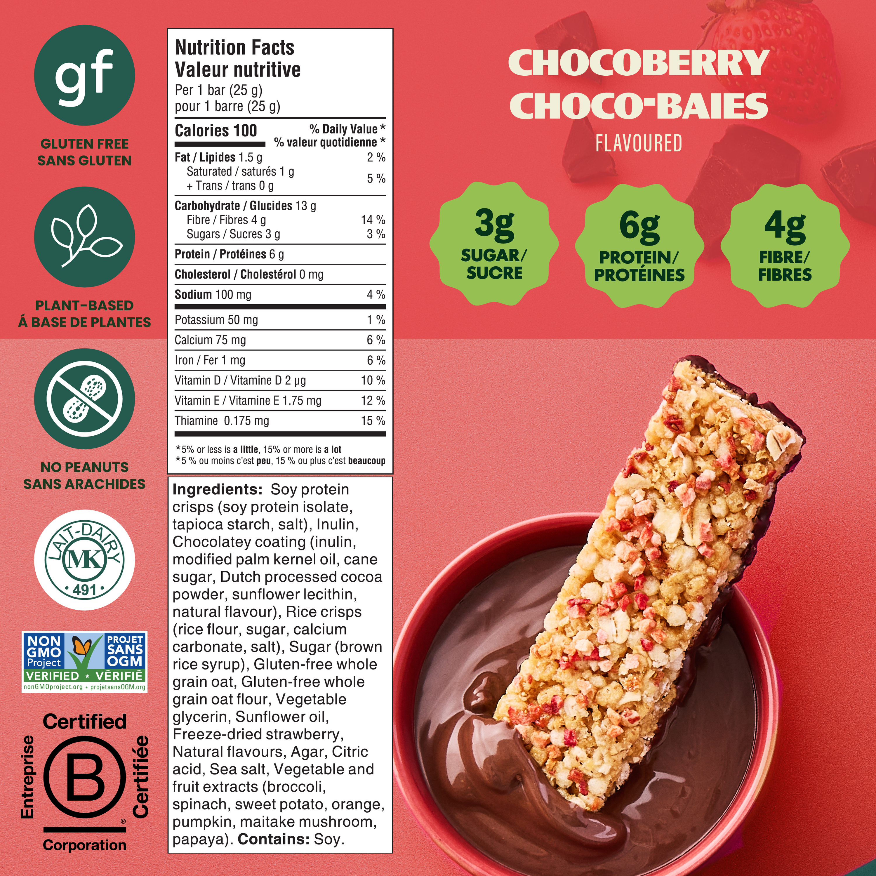 Dipped Bars - Chocoberry