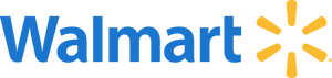 Walmart logo with blue text and yellow starburst