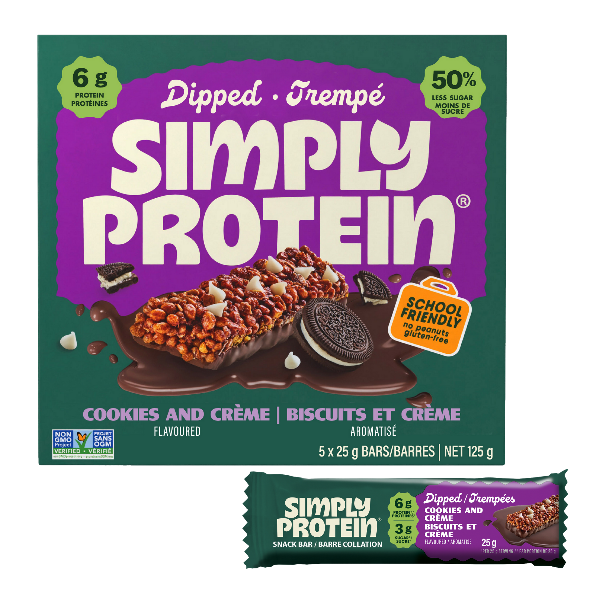 Dipped Bars - Cookies and Crème