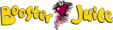 Booster Juice logo with a colorful design